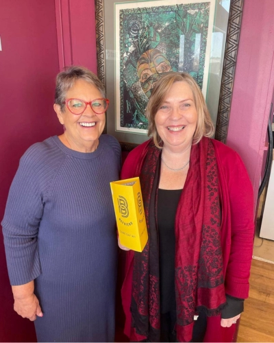 Ann-Maree with a friend