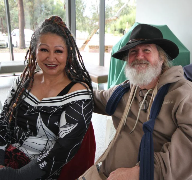 Elizabeth at Communi-Tea event