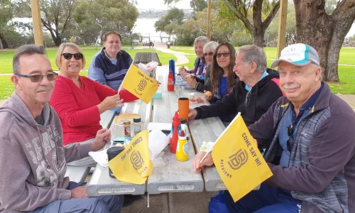 Garry and friends at a park