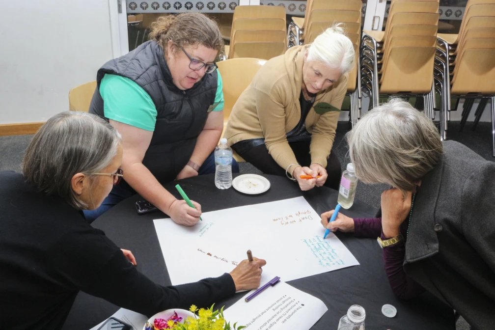 People working on resources