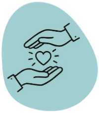 Icon depicting sharing passions