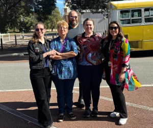 Swan repair group portrait