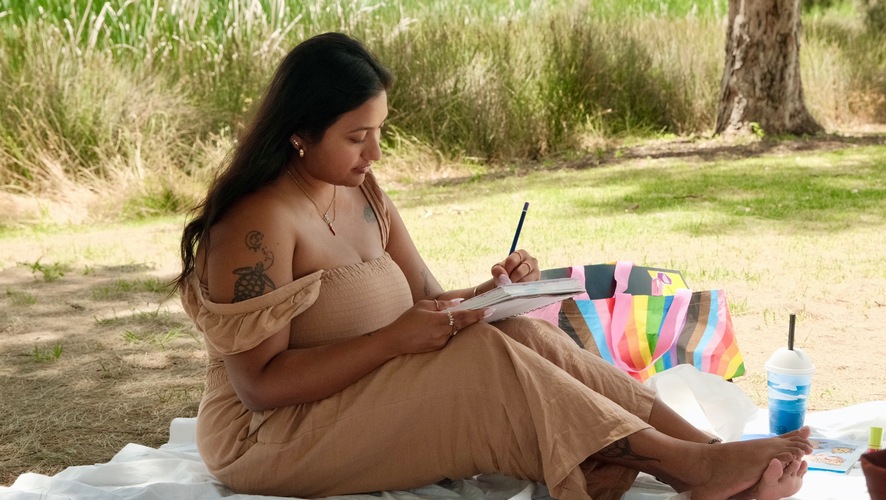 Nat's Art Circle Drawing